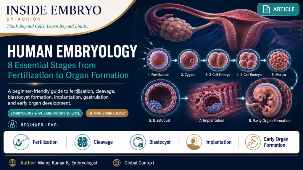 Human Embryology: 8 Essential Stages from Fertilization to Organ Formation