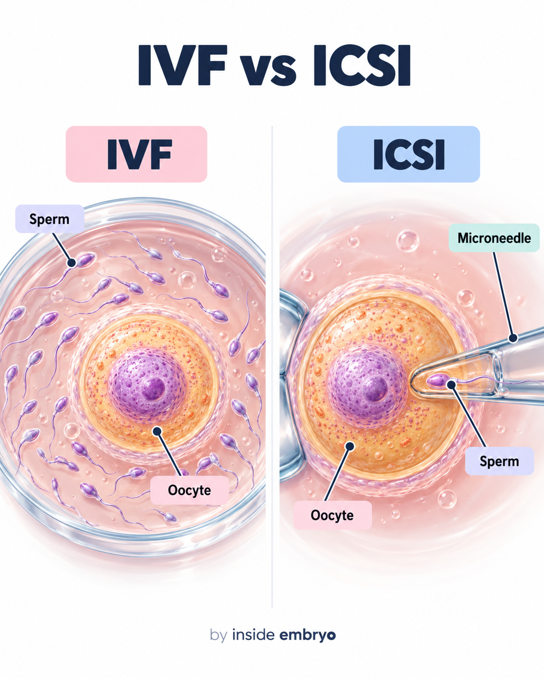 IVF versus ICSI educational comparison